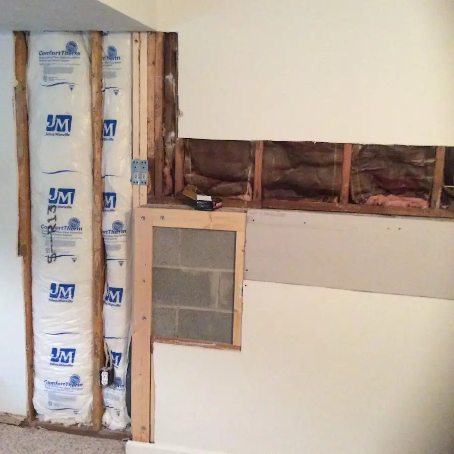 Wall insulation replacement during Contents Cleaning & Restoration in Clarkston Heights-Vineland
